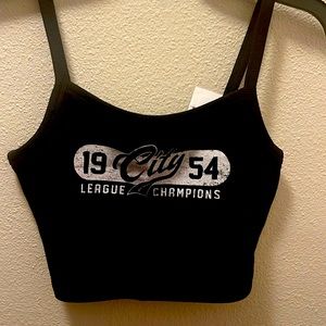 Black Forever21 crop cami